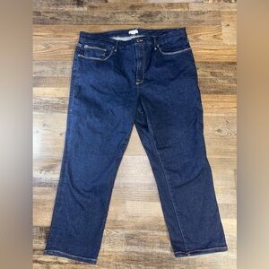 Good American PLUS SIZE 28 Dark Wash High Rise Straight Leg Jeans Stretch